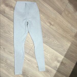 High-Waisted Light Gray Leggings